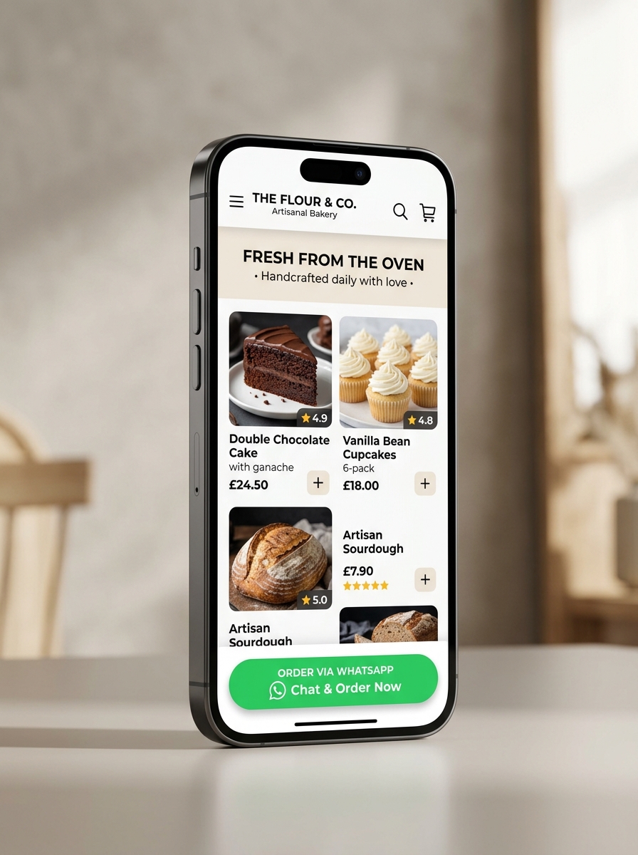 Bakery Store Mobile App Mockup